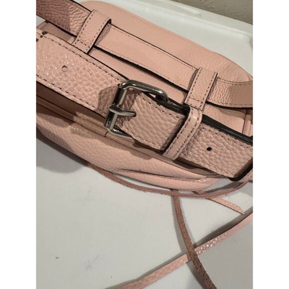 Rebecca Minkoff Soft Pink Pebbled Leather 3 zip Belt Bag - Picture 6 of 9